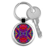 Butterfly Abstract Key Chain (Round) Front