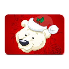 Funny Polar Bear Plate Mats by FantasyWorld7