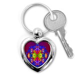 Abstract 6 Key Chains (Heart)  Front