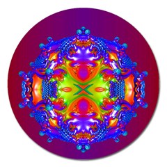 Abstract 6 Magnet 5  (round) by icarusismartdesigns