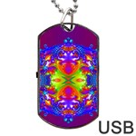 Abstract 6 Dog Tag USB Flash (Two Sides)  Front