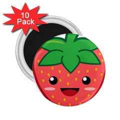 Kawaii Strawberry 2 25  Magnets (10 Pack)  by KawaiiKawaii