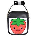 Kawaii Strawberry Girls Sling Bags Front