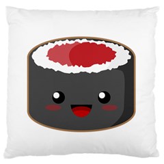 Kawaii Sushi Large Flano Cushion Cases (two Sides)  by KawaiiKawaii