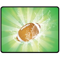 American Football  Double Sided Fleece Blanket (medium)  by FantasyWorld7