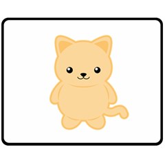 Kawaii Cat Fleece Blanket (medium)  by KawaiiKawaii