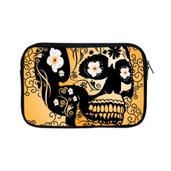 Sugar Skull In Black And Yellow Apple Ipad Mini Zipper Cases by FantasyWorld7