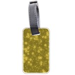 Snow Stars Golden Luggage Tags (Two Sides) Front