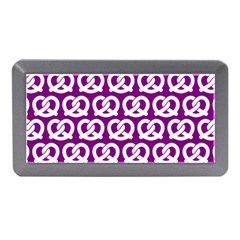 Purple Pretzel Illustrations Pattern Memory Card Reader (mini) by GardenOfOphir