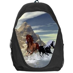 Beautiful Horses Running In A River Backpack Bag by FantasyWorld7