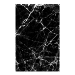 Black Marble Stone Pattern Shower Curtain 48  X 72  (small)  by Dushan