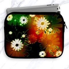 Awesome Flowers In Glowing Lights Apple Ipad 2/3/4 Zipper Cases by FantasyWorld7