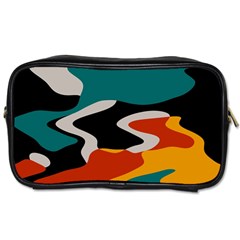 Misc Shapes In Retro Colors Toiletries Bag (two Sides) by LalyLauraFLM