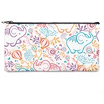 Cute pastel tones elephant pattern Pencil Cases Front