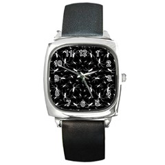 Spiders Seamless Pattern Illustration Square Metal Watches by dflcprints