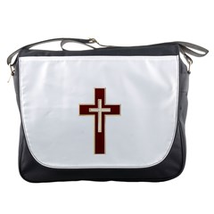 Red Christian Cross Messenger Bag by igorsin