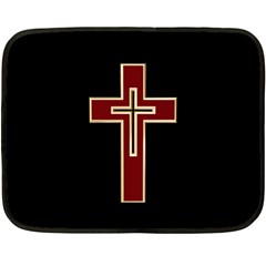 Red Christian Cross Fleece Blanket (mini) by igorsin