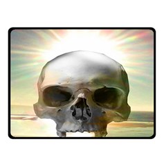 Skull Sunset Fleece Blanket (small) by icarusismartdesigns