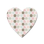 Spring Bee Heart Magnet Front