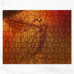 Mosquito In Amber Rectangular Jigsaw Puzzl by trendistuff