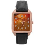 MOSQUITO IN AMBER Rose Gold Watches Front