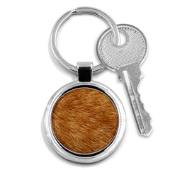 Light Brown Fur Key Chains (round)  by trendistuff