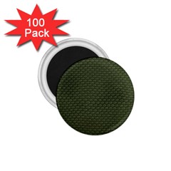 Green Reptile Skin 1 75  Magnets (100 Pack)  by trendistuff