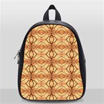 Faux Animal Print Pattern School Bags (Small)  Front