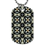 Faux Animal Print Pattern Dog Tag (Two Sides) Front