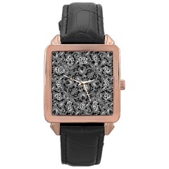 Luxury Patterned Modern Baroque Rose Gold Watches by dflcprints