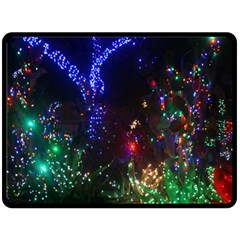 Christmas Lights 2 Fleece Blanket (large)  by trendistuff