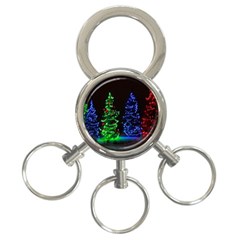 Christmas Lights 1 3-ring Key Chains by trendistuff