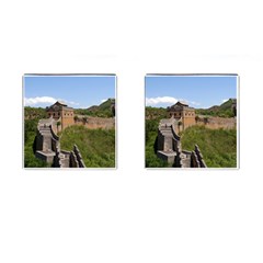 Great Wall Of China 3 Cufflinks (square) by trendistuff