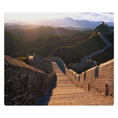 Great Wall Of China 2 Double Sided Flano Blanket (small)  by trendistuff