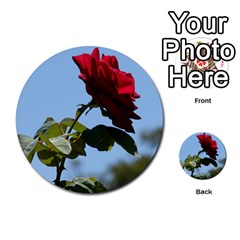 Red Rose 2 Multi-purpose Cards (round)  by trendistuff