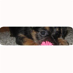 Puppy With A Chew Toy Large Bar Mats by trendistuff