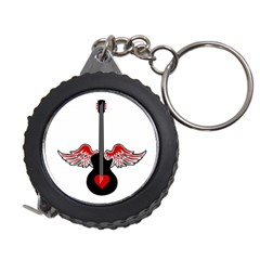 Flying Heart Guitar Measuring Tape by waywardmuse