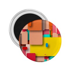 Rounded Rectangles 2 25  Magnets by hennigdesign