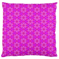 Pink Snowflakes Spinning In Winter Standard Flano Cushion Case (one Side) by DianeClancy