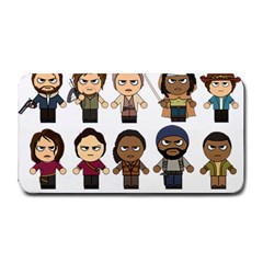 The Walking Dead   Main Characters Chibi   Amc Walking Dead   Manga Dead Medium Bar Mats by PTsImaginarium