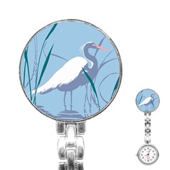 Egret Stainless Steel Nurses Watch by WaltCurleeArt