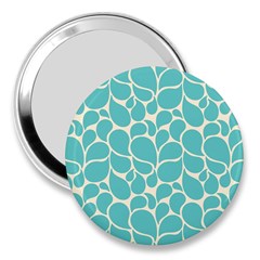 Blue Abstract Water Drops Pattern 3  Handbag Mirrors by TastefulDesigns