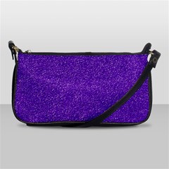 Festive Purple Glitter Texture Shoulder Clutch Bags by yoursparklingshop