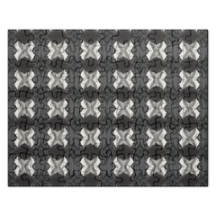 Black White Gray Crosses Rectangular Jigsaw Puzzl by yoursparklingshop