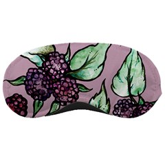 Black Raspberry Fruit Purple Pattern Sleeping Masks by BubbSnugg