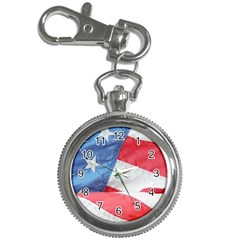 Folded American Flag Key Chain Watches by StuffOrSomething