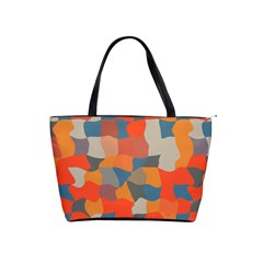 Retro Colors Distorted Shapes                           Classic Shoulder Handbag by LalyLauraFLM