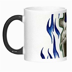 Blue Flame Skull Morph Mugs by Limitless