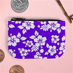 Violet Hawaiian Mini Coin Purses Front