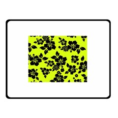 Dark Hawaiian Double Sided Fleece Blanket (small)  by AlohaStore